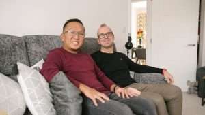 Raymond and Mark on Sofa